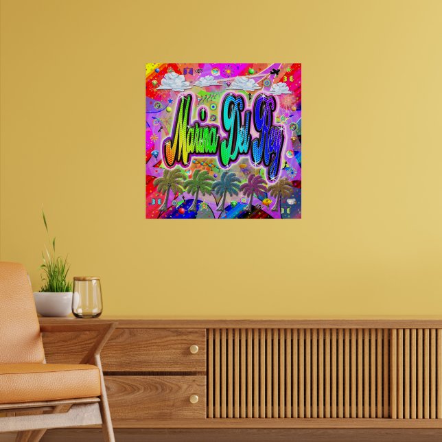 Marina Del Rey Vista Express Poster (Vardagsrum 2)