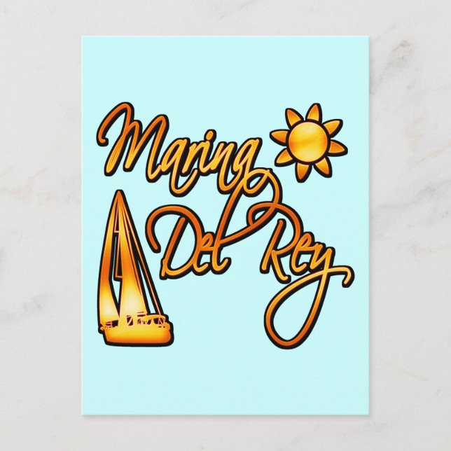 Marina Del Rey Vykort (Framsida)