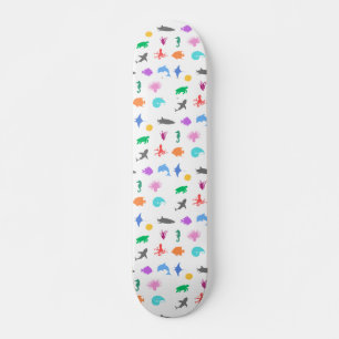 Marina djur under mönster mini skateboard bräda 18,5 cm