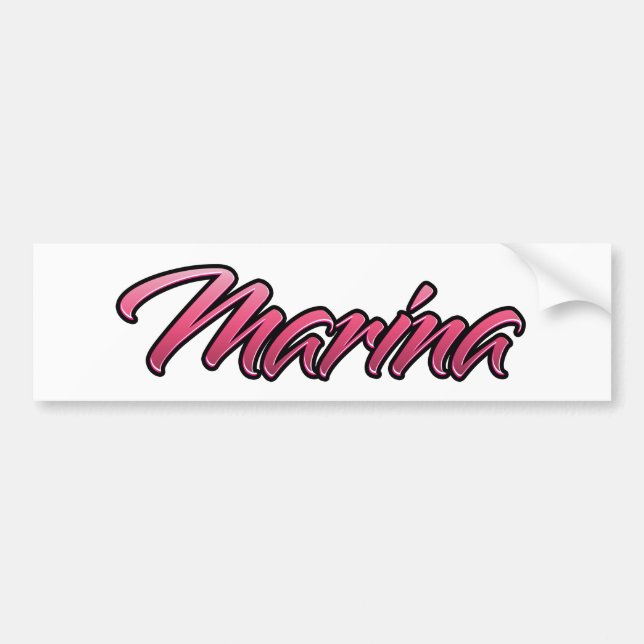 Marina faderade rosa Aufkleber Sticker Bildekal (Framsidan)
