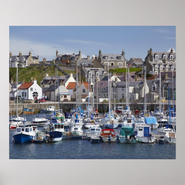 Marina, Findochty, Moray, Skottland, United Poster (Framsidan)