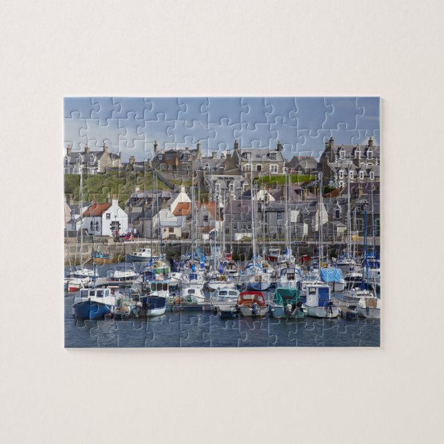 Marina, Findochty, Moray, Skottland, United Pussel (Horisontell)