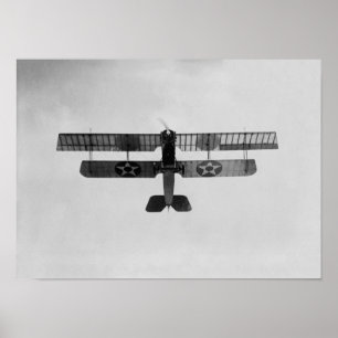 Marina flygplan som utför en loop - WW1 - 1918 Poster