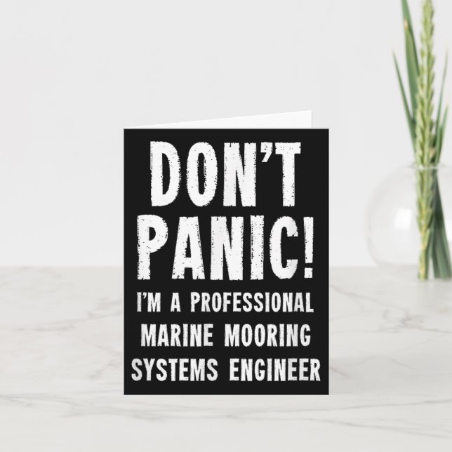 Marina förtöjningssystem Ingenjör Kort (Framsida)