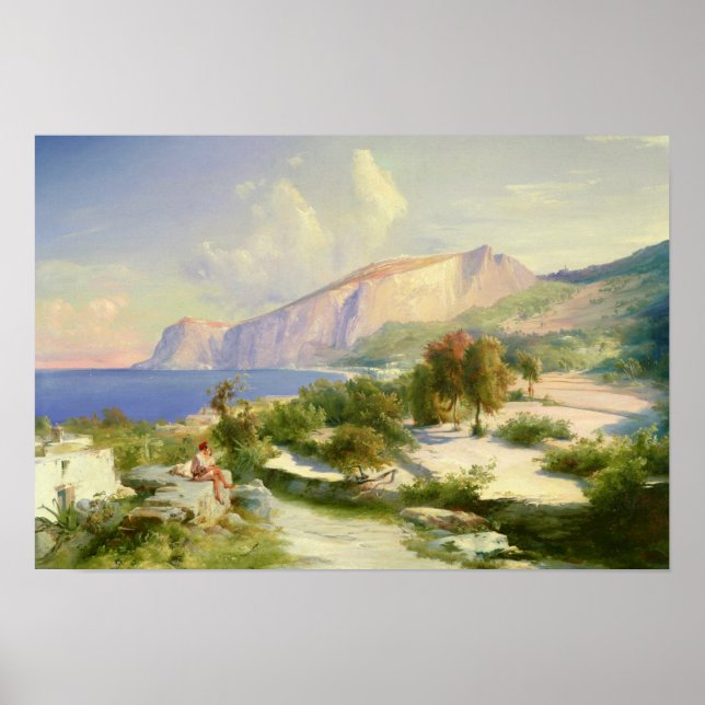Marina Grande, Capri, 1829 Poster (Framsidan)