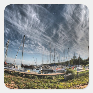 Marina HDR Fyrkantigt Klistermärke