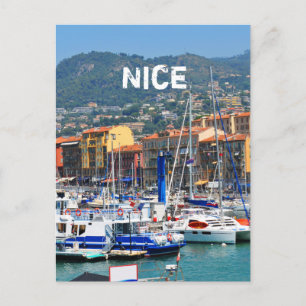 Marina i Nice, frankrike Vykort