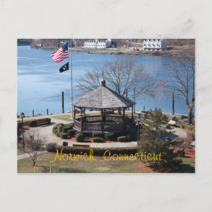 Marina i Norwich, CT - vykort