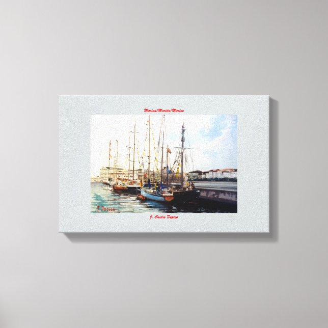 Marina/Mariña/Marine Canvastryck (Framsida)