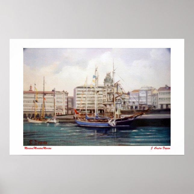 Marina/Mariña/Marine Poster (Framsidan)