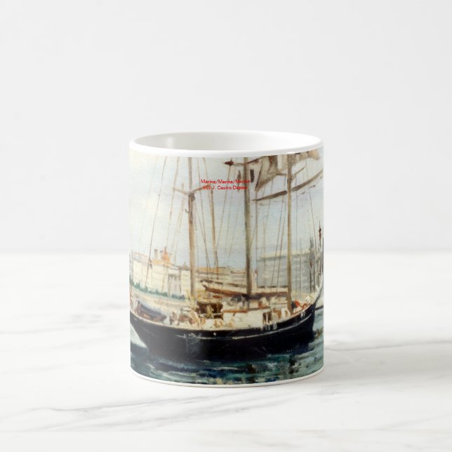 Marina/Mariña/Seascape Kaffemugg (Center)