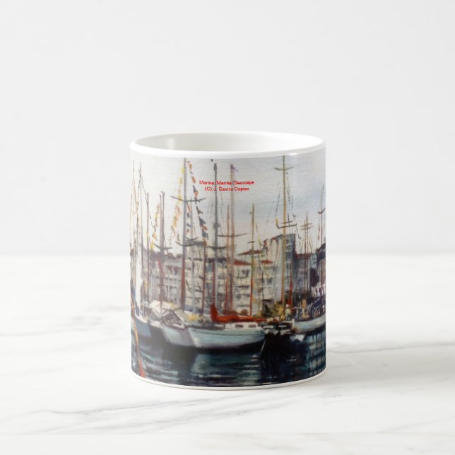 Marina/Mariña/Seascape Kaffemugg (Center)