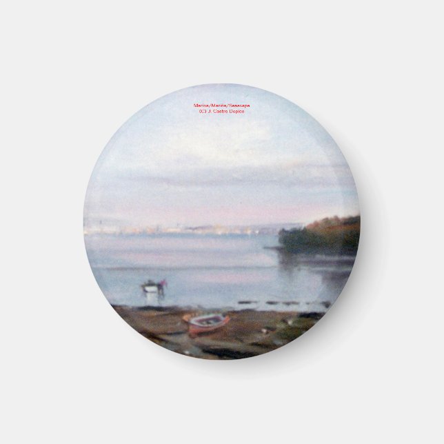 Marina/Mariña/Sjölandskap Magnet (Framsidan)