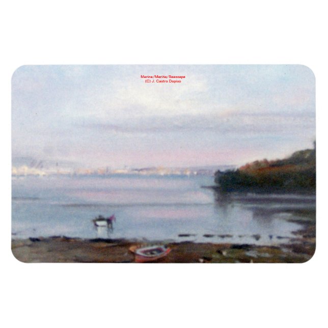 Marina/Mariña/Sjölandskap Magnet (Horisontell)