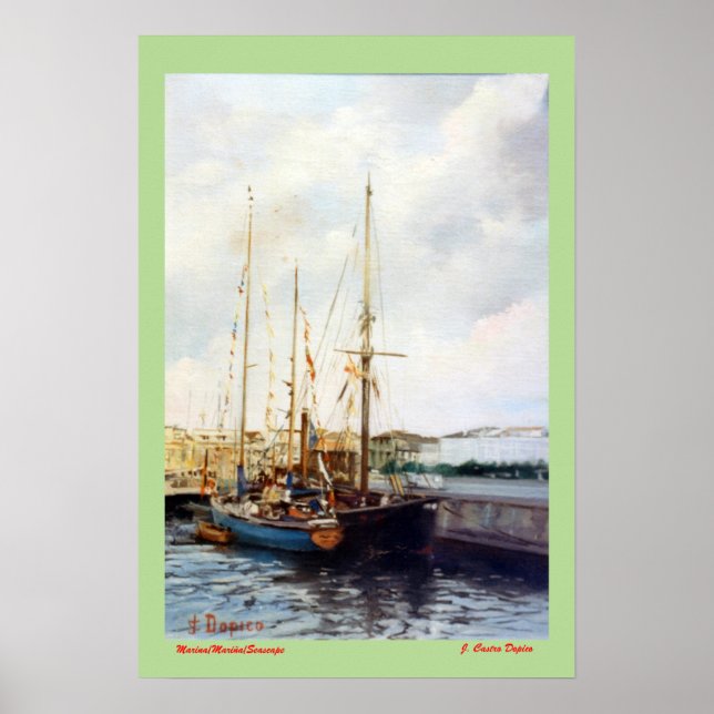 Marina/Mariña/Sjölandskap Poster (Framsidan)