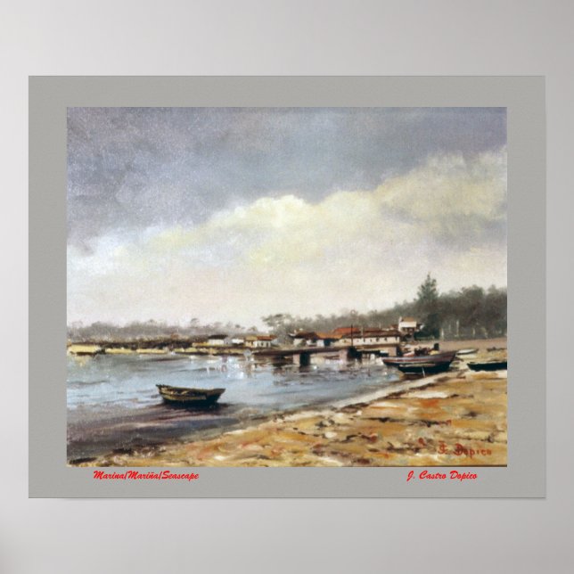 Marina/Mariña/Sjölandskap Poster (Framsidan)