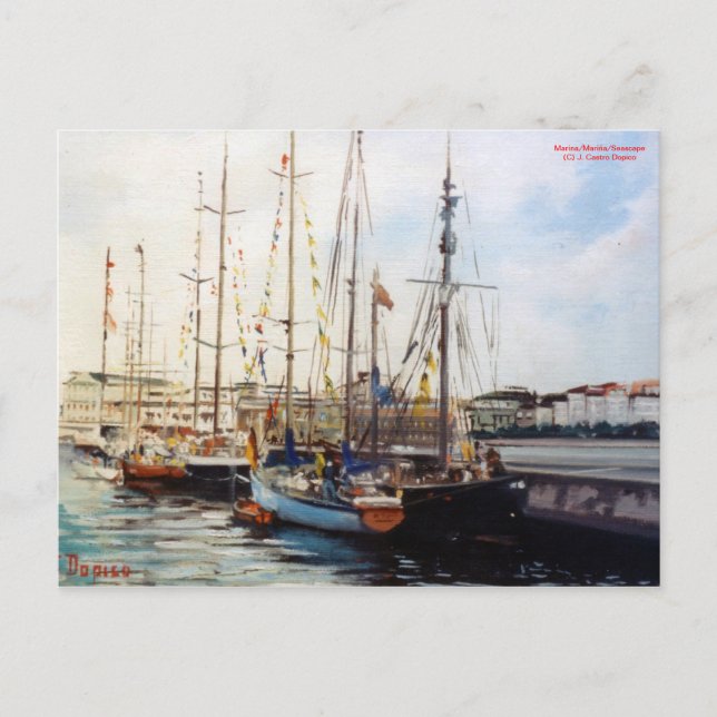 Marina/Mariña/Sjölandskap Vykort (Framsida)