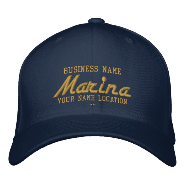 Marina Personalizable Cap Broderad Keps (Framsida)