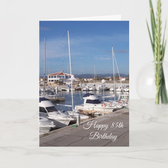 Marina Personlig 85:e födelsedagen Kort (Framsida)