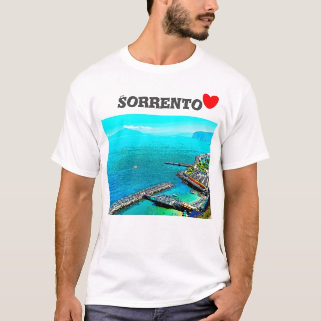 Marina Piccola Bay, Sorrento, Italien T Shirt (Framsida)
