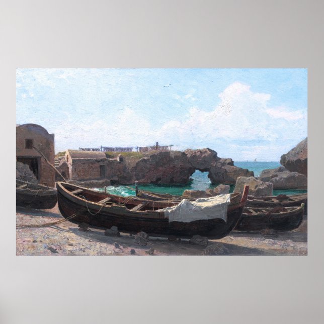 Marina Piccola på Capri Island, Italien av Haselti Poster (Framsidan)