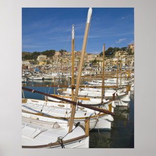 Marina, Port de Soller, västkusten, Mallorca, Poster