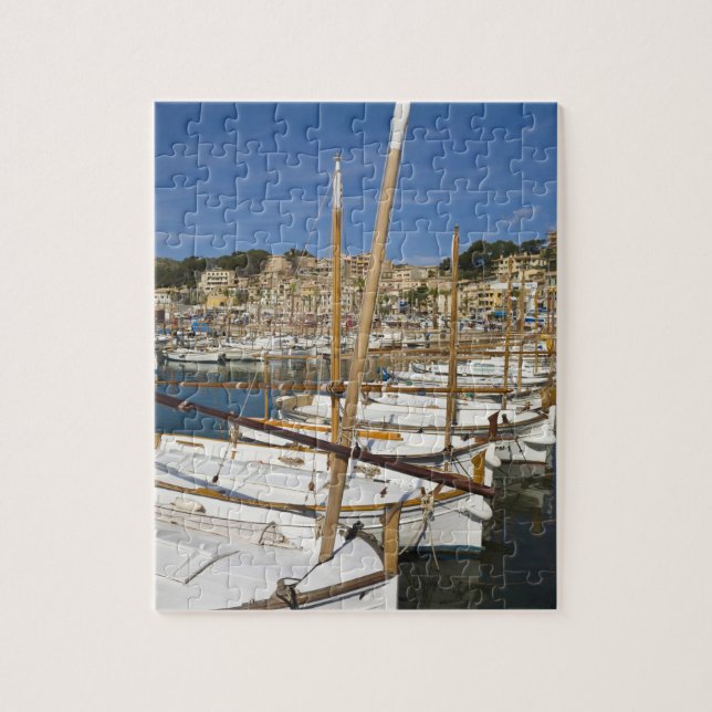 Marina, Port de Soller, västkusten, Mallorca, Pussel (Vertikal)