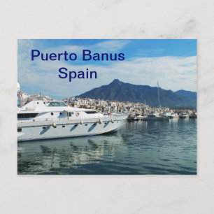 Marina, Puerto Banus, Spanien Vykort