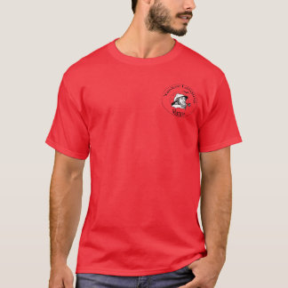marina röd-ingen baksida tee shirt