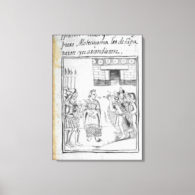 Marina tolkar för spanjorerna canvastryck (Framsida)