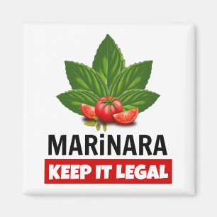 Marinara Behålla: den rättsliga grunden Löv Tomate Magnet