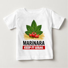 Marinara behålla det laglig basilikatomatspagetti t shirt