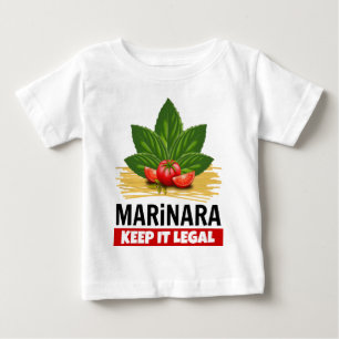 Marinara behålla det laglig basilikatomatspagetti t shirt