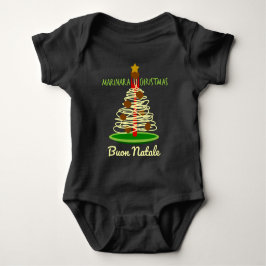 Marinara jul Buon Natale Spaghetti Träd T Shirt