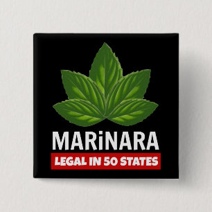 Marinara Legal 50 stater Basil Löv Food Humor Knapp