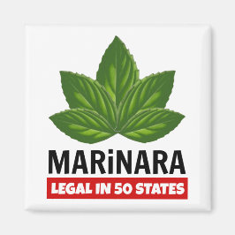 Marinara Legal i 50 stater Basil Löv Magnet
