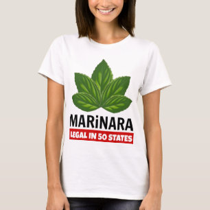 Marinara Legal i 50 stater Basil Löv T Shirt