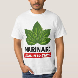 Marinara Legal i 50 stater Basil Löv T Shirt
