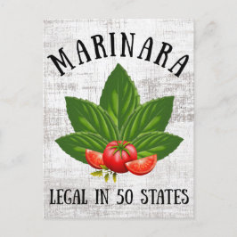 Marinara Legal i 50 stater Basil och Tomater Helg Vykort