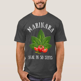 Marinara Legal i 50 stater Basil och Tomater T Shirt