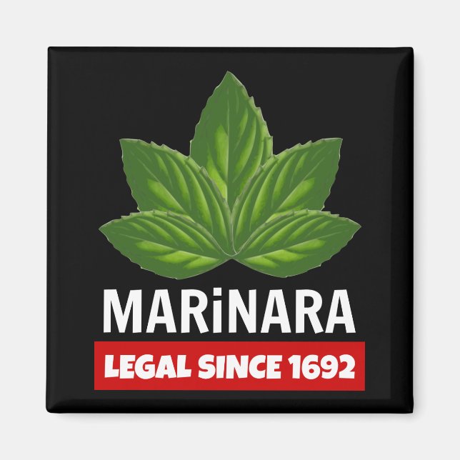 Marinara Legal sedan 1692 Basil Löv Magnet (Framsidan)