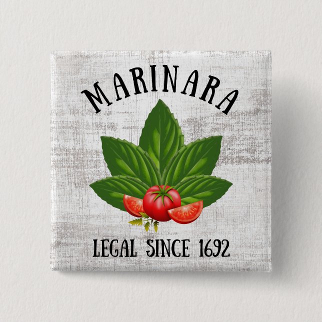 Marinara Legal sedan 1692 Basil Löv Tomates Knapp (Framsida)