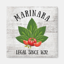 Marinara Legal sedan 1692 Basil Löv Tomates Magnet