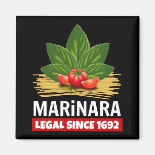 Marinara Legal sedan 1692 Basil Tomates Spaghetti Magnet