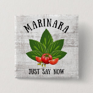 Marinara Säg nu Italien Basil Löv Tomates Knapp