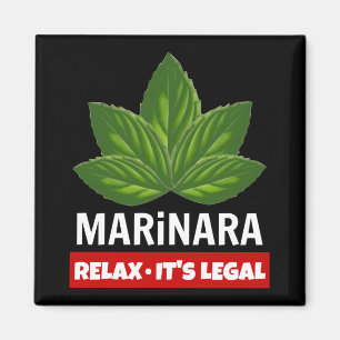 Marinara Slappna av Den rättsliga grunden Lämnar m Magnet