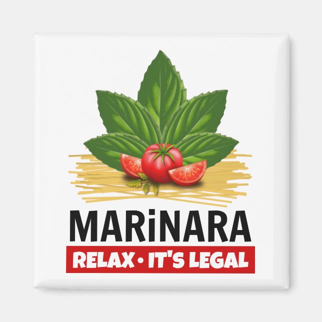 Marinara Slappna av Den rättsliga grunden Tomates  Magnet (Framsidan)