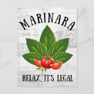 Marinara Slappna av Den rättsliga grunden Tomato F Helg Vykort