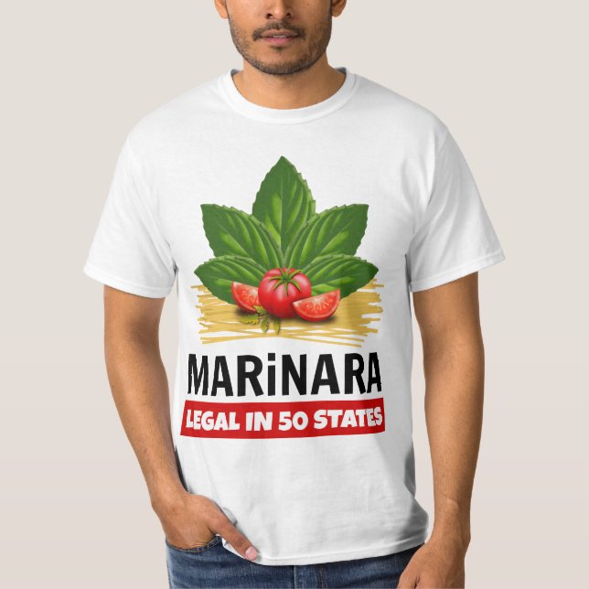 Marinara som är laglig i spagetti för 50 t shirt (Framsida)