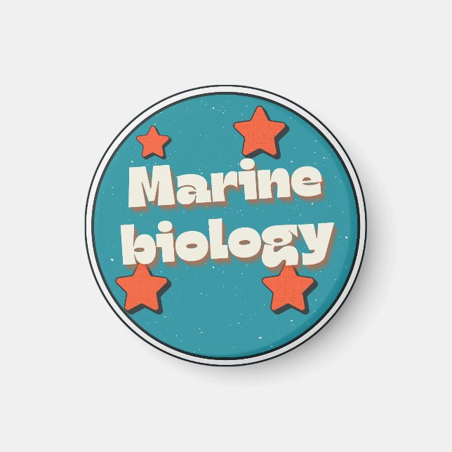 Marinbiologi Magnet (Framsidan)
